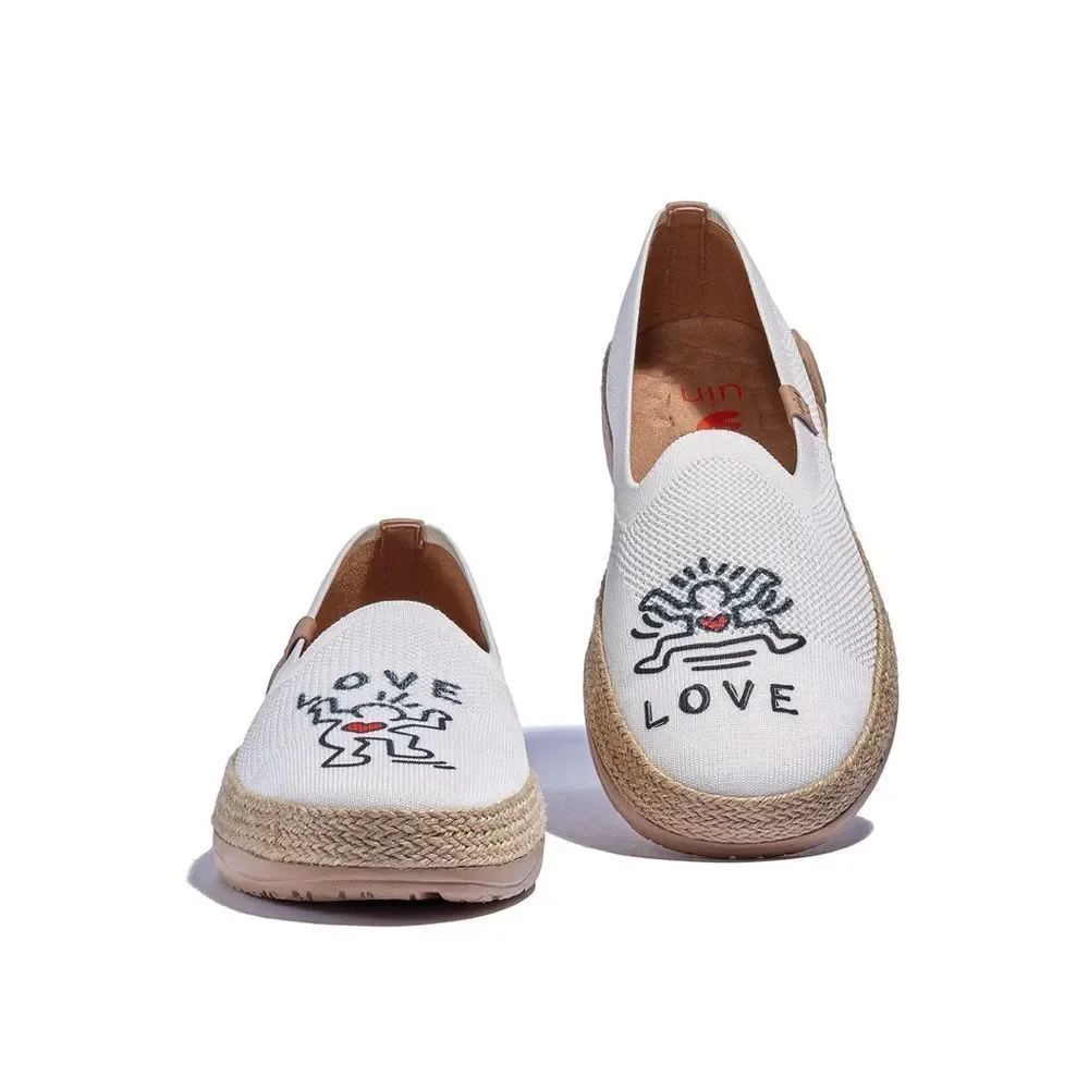 UIN Women's Espadrilles Knitted Casual Shoes Marbella II (True Love 3)